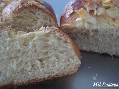 Pan trenzado de pascua