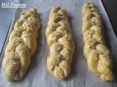 Pan trenzado de pascua