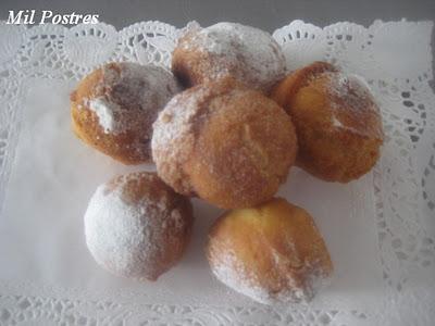 Buñuelos de limón y  miel