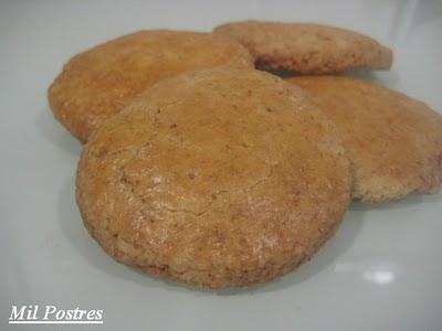 Pastas de mantequilla y azúcar moreno