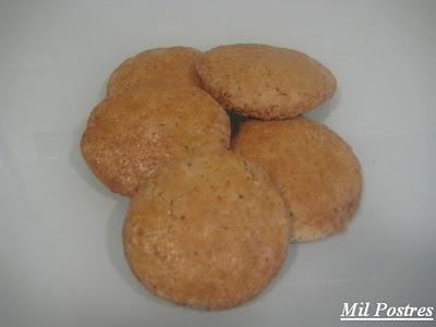 Pastas de mantequilla y azúcar moreno