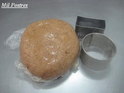 Pastas de mantequilla y azúcar moreno