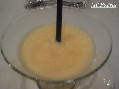 Crema de mandarina y yogur.  Una gran dosis de vitaminas