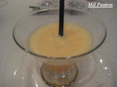 Crema de mandarina y yogur.  Una gran dosis de vitaminas