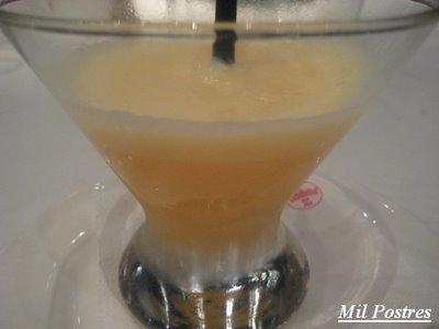 Crema de mandarina y yogur.  Una gran dosis de vitaminas