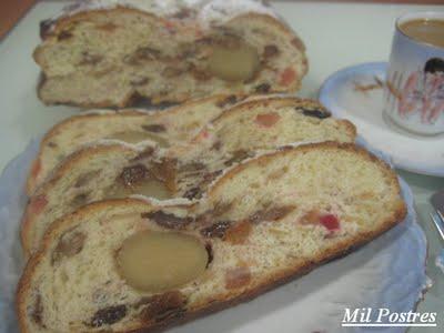 BBD nº 45.  Christmas Breads.  Panes de Navidad. Stollen relleno de mazapán
