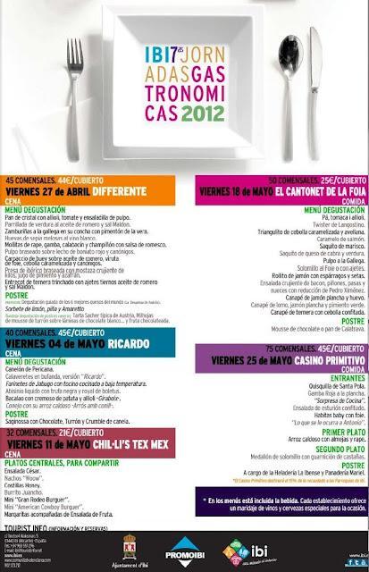 Ibi. VII Jornadas Gastronómicas 2012