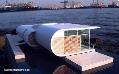 Casa sobre el agua diseño europeo vanguardista Casas flotantes.