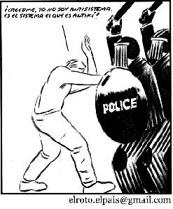 Delatar al violento, menos cuando se sienta en un escaño