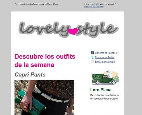 Lovely style newsletter