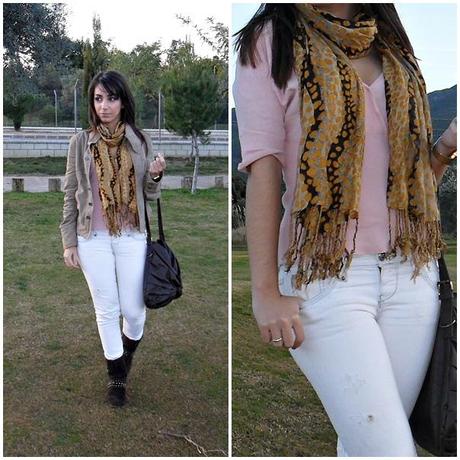 Look of the day: Simple White Whitepantspinklovelystyle2