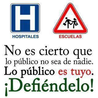 El 29 de Abril, otra vez a la calle, porque “Con la Sanidad y la Educación no se juega”. ¡Ya está bien. Quieren acabar con todo!