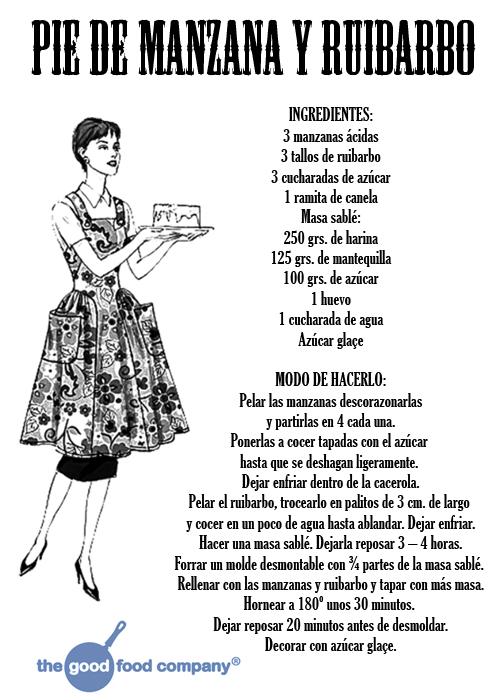 PIE DE MANZANA Y RUIBARBO vs RHUBARB AND APPLE PIE