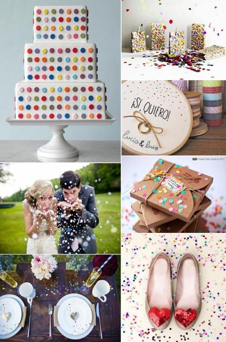 Inspiración 14. Confetti wedding