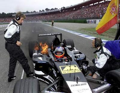 Fernando Alonso en Minardi, 2001