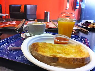 Desayuno en The bite con la ciclogénesis explosiva.