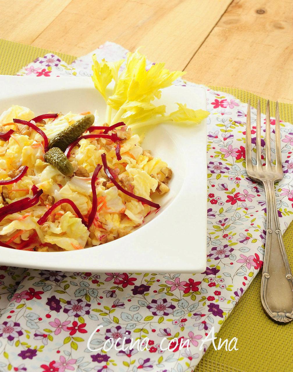 ENSALADA VERANIEGA DE COL CHINA