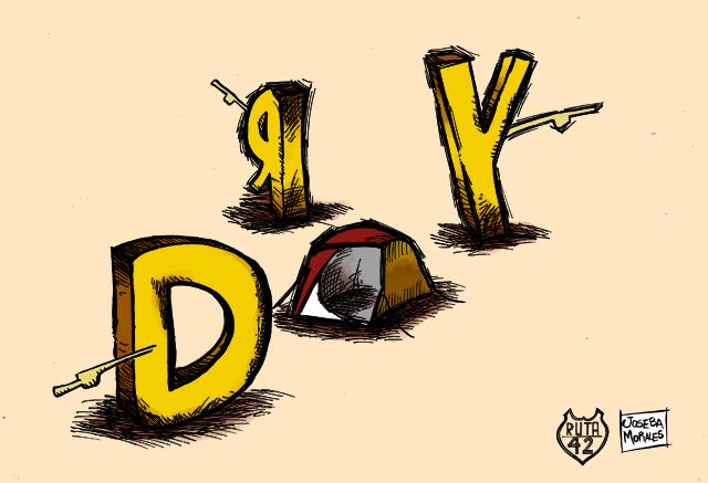 Garabatos de opinión; sueños utópicos en acampadas ideales para problemas reales