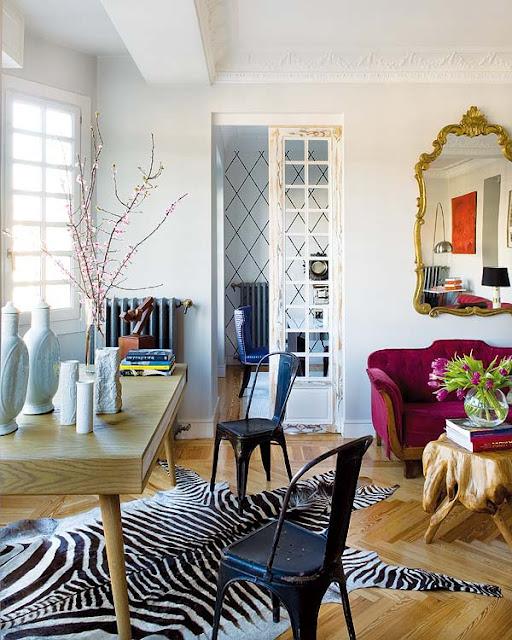 Lo viejo y lo nuevo, lo moderno y lo clásico en un piso en Madrid