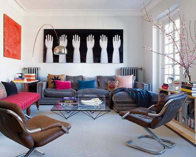 Lo viejo y lo nuevo, lo moderno y lo clásico en un piso en Madrid