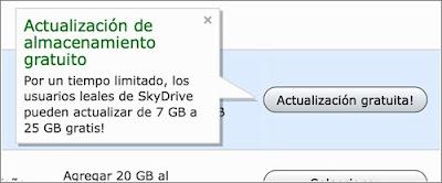 Consigue gratis hasta 25 GB en SkyDrive y 18 GB en DropBox