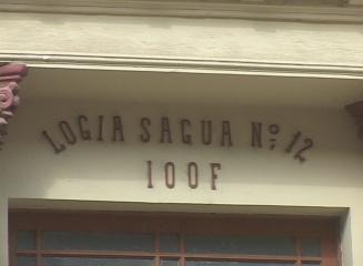 Cancelación postal en la Logía-12 de los Orfelos en Sagua la Grande