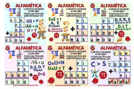 ALFAMÉTICAS: DÍA PI Día de las Matemáticas, Día Pi, Día de Pi, Día Internacional de las Matemáticas, Día del número Pi, Acertijos, Desafíos matemáticos, Retos matemáticos, Problemas matemáticos, Alfamética, CriptoAritmética, CriptoSuma, CriptoGrama, Juegos de Palabras, Juegos de Letras, Suma de Letras, Suma de Palabras, Juegos en el aula, Juegos educativos, Juegos mentales, Reto mental, Retos virales, Retos mentales, Solo para Genios, Retos Solo para Genios