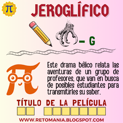 JEROGLÍFICOS Pi, DíaPi, Día de Pi, Día de las Matemáticas, Día Internacional de las Matemáticas, Desafíos matemáticos, Retos matemáticos, Problemas matemáticos, Retos visuales, Retos mentales, Juegos mentales, Retos virales, Juegos en Clase, Juegos en el aula, Aprender jugando, Jugando aprendo, Jeroglíficos, Jeroglíficos escolares