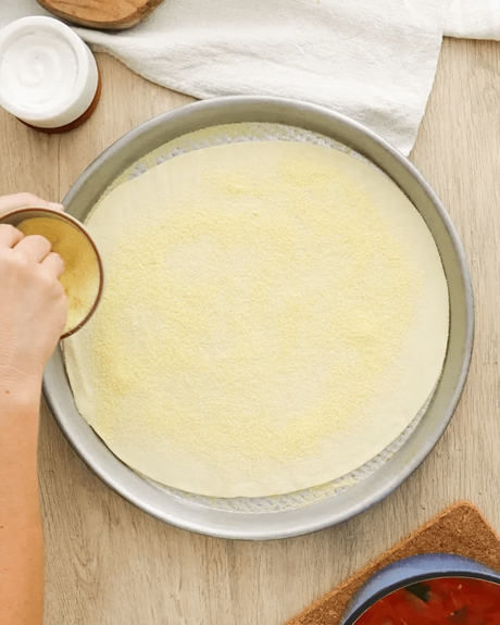 masa para tarta con semola