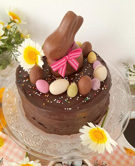 Tarta de Pascua de doble chocolate - Easter Chocolate Cake