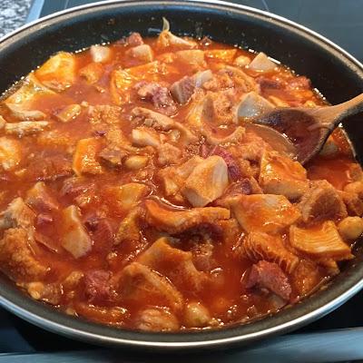 Callos con garbanzos Callos con garbanzos, a mi manera