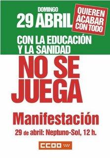 Mañana 29, todos a la calle