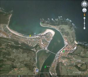 Playa de Sta Marina - Ribadesella: Mapa del entorno