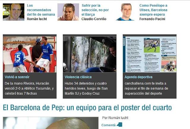 Cómo algunos medios del país publican la violencia en el fútbol cuando el protagonista no es de Buenos Aires