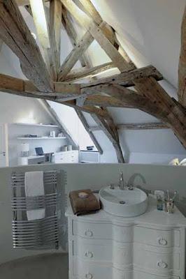 Vigas bajo Techos Rusticos