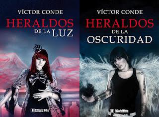 Portada revelada: Heraldos del bien y del mal - Victor Conde (Heraldos #3)