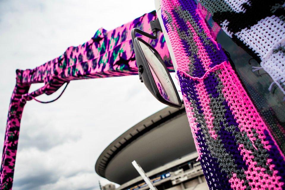 Olek, Crochet art en Katowice