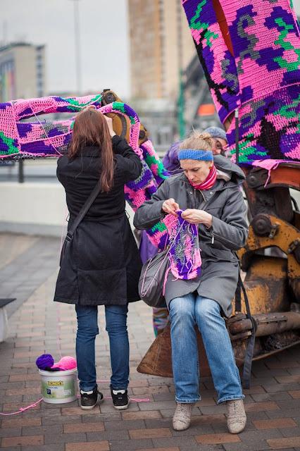 Olek, Crochet art en Katowice