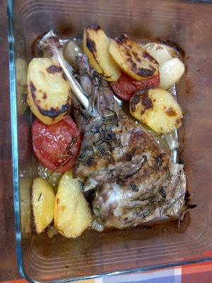 Espaldita de cordero al horno