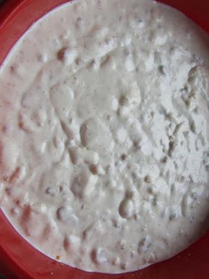 Tarta de queso, miel y nueces