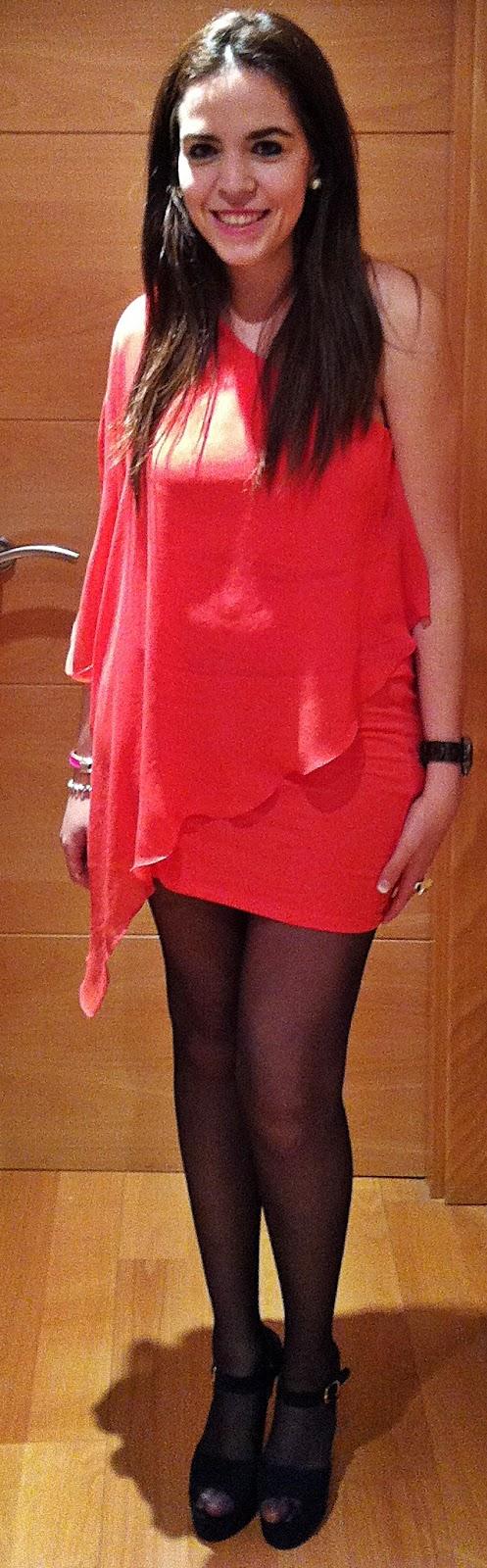 coral dress