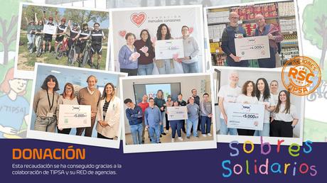 TIPSA recauda cerca de 40.000 € con un millón de Sobres Solidarios en su 10ª edición TIPSA recauda cerca de 40.000 € con un millón de Sobres Solidarios en su 10ª edición