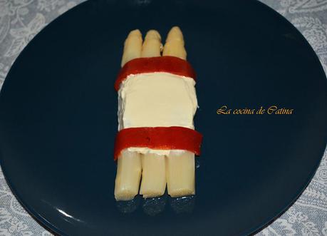 Espárragos con bandera