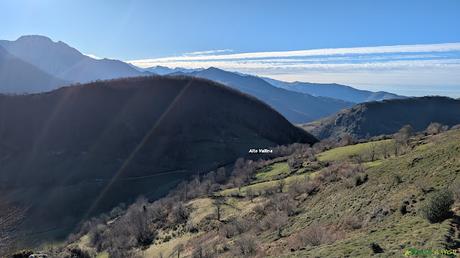 El RETRIÑÓN desde FELECHOSA, Aller Bajando al Alto Vallina