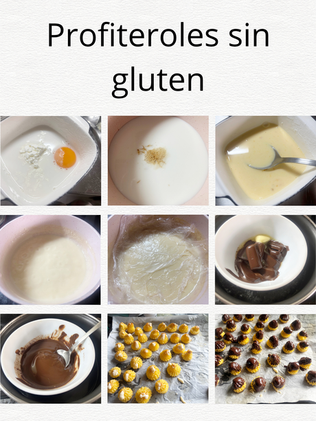 Profiteroles sin gluten Profiteroles sin gluten