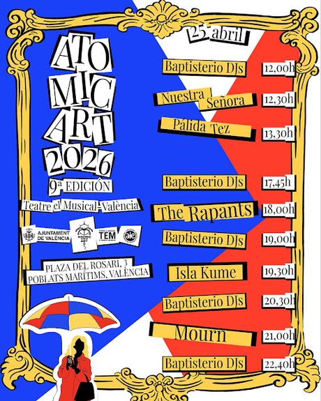 Horarios Atomic Art 2026 jornada 26 de abril