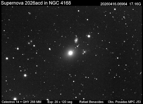 SN2026acd, una supernova en NGC 4168