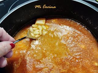 CAZUELA DE FABES VERDINAS CON JIBIA