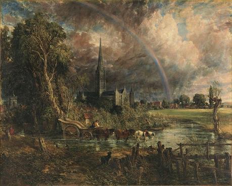 El Palacio de Calígula de Turner y La catedral de Salisbury de Constable (1831)