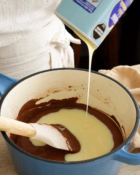 crema cacao y leche condensada